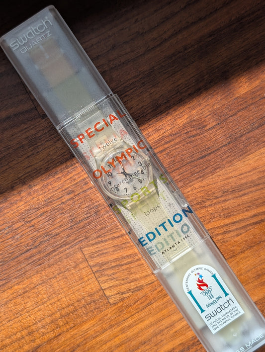 Swatch "Transparent" Olympic Sports Special Edition GK209SL (NOS)