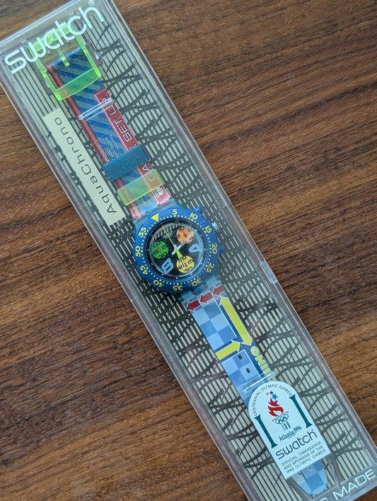 Swatch Aqua Chrono "Gameover" SEL101 (NOS)