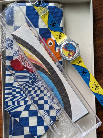 Swatch x Kenny Scharf "Fiz 'n Zip" Box Set GN164NT (NOS)