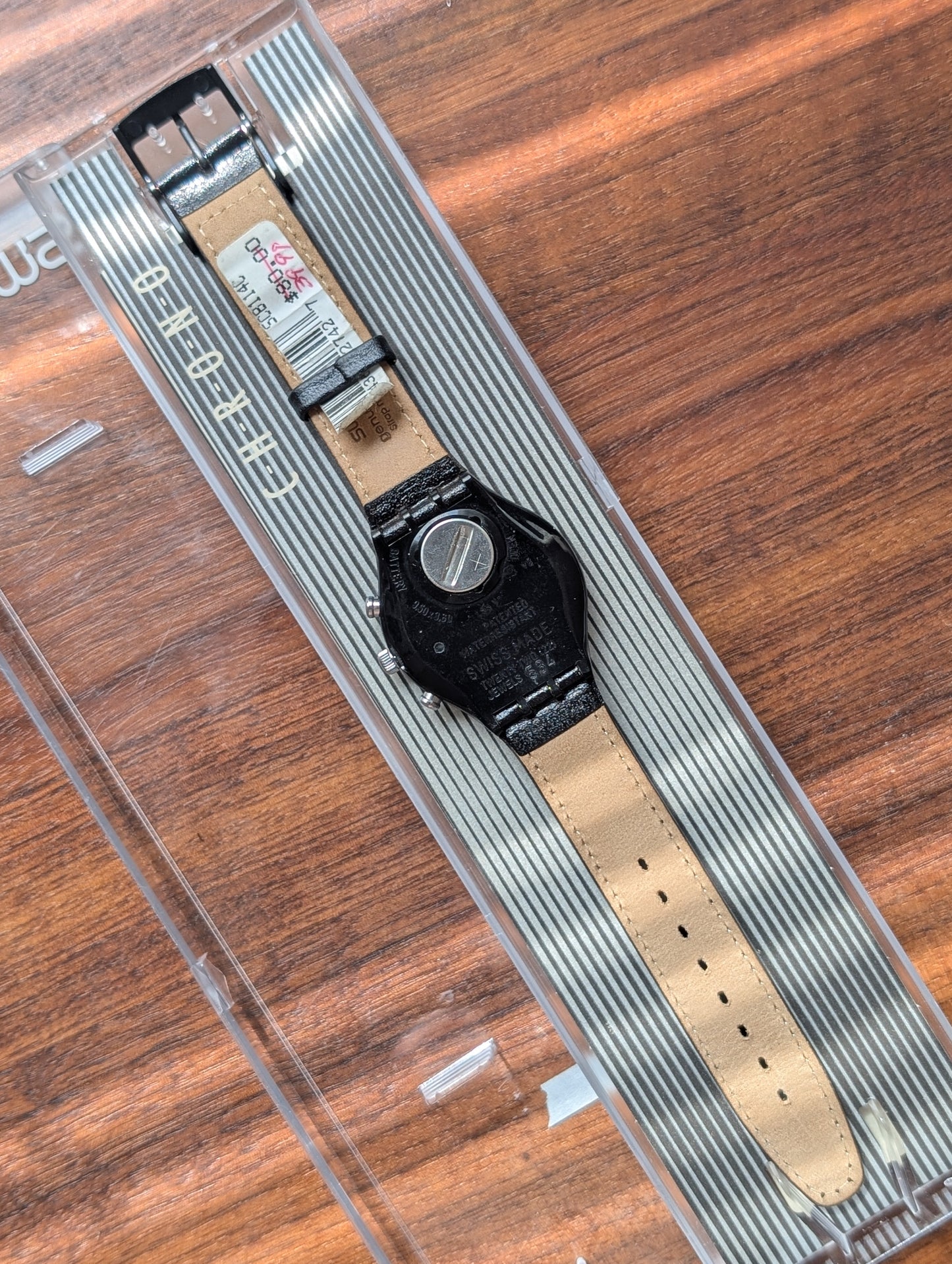 Swatch "Pure Black" SCB114 (NOS)
