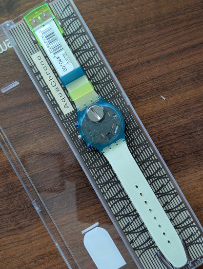 Swatch Aqua Chrono "Gameover" SEL101 (NOS)
