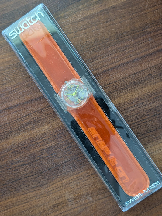 Swatch "Orange Spring" GK248C (NOS)