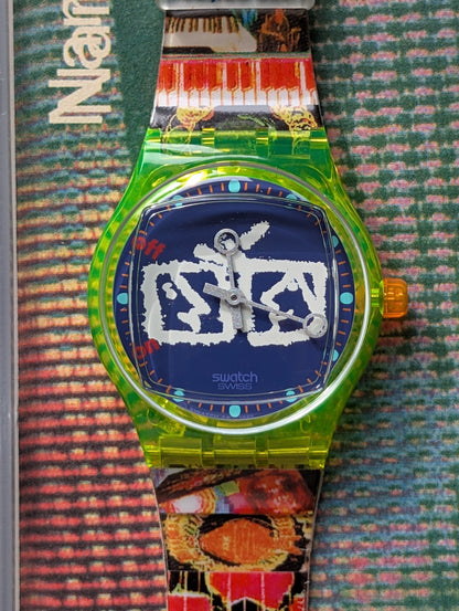 Swatch x Nam June Paik "Zapping" SLZ104 (NOS)