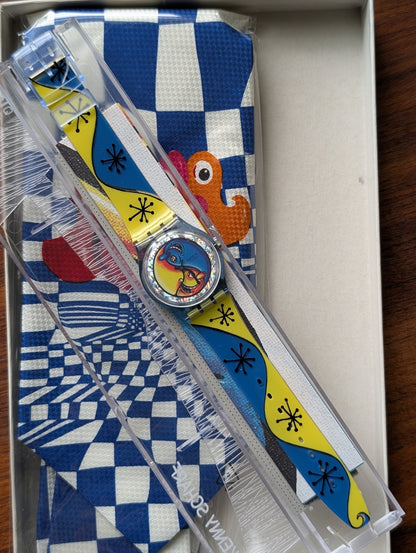 Swatch x Kenny Scharf "Fiz 'n Zip" Box Set GN164NT (NOS)