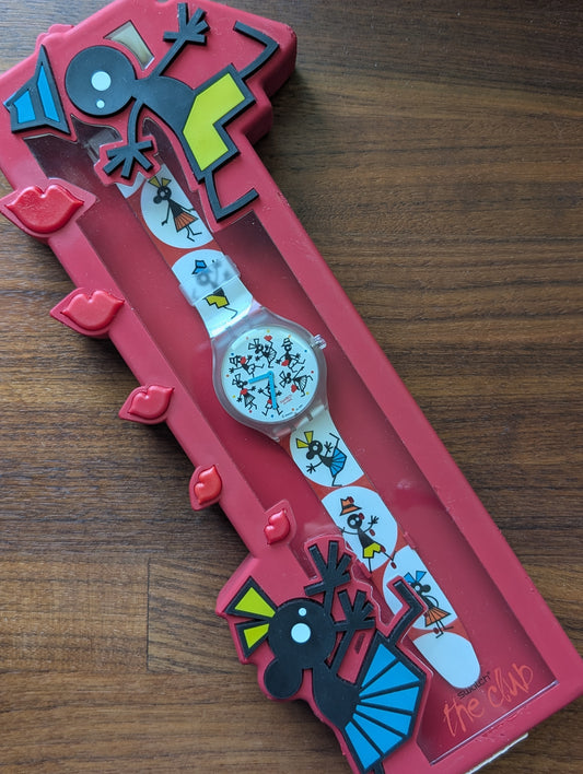 Swatch The Club "Time for a Kiss" STGK104 (NOS)
