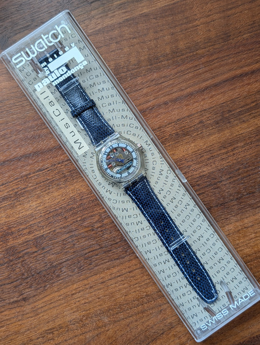 Swatch x Paulo Mendonca "Blue Through" SLK110 (NOS)