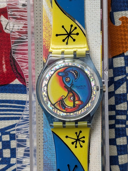 Swatch x Kenny Scharf "Fiz 'n Zip" Box Set GN164NT (NOS)