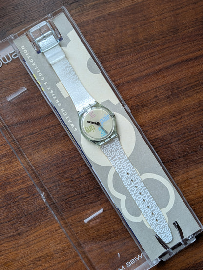 Swatch x Nancy Dwyer "Destime" GG144 (NOS)
