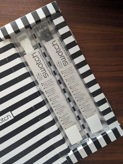 Swatch "White Hours Black Minutes" GZS10 (2-Pack) (NOS)