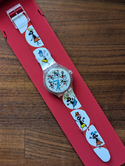 Swatch The Club "Time for a Kiss" STGK104 (NOS)