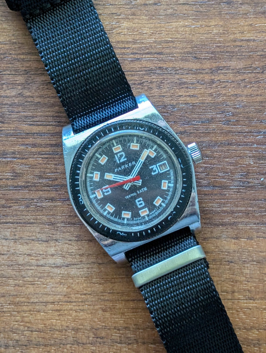 Parker Vintage Swiss Dive Watch (Used)