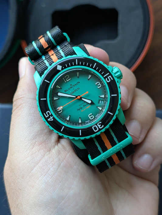 Swatch x Blancpain Fifty Fathoms "Indian Ocean"