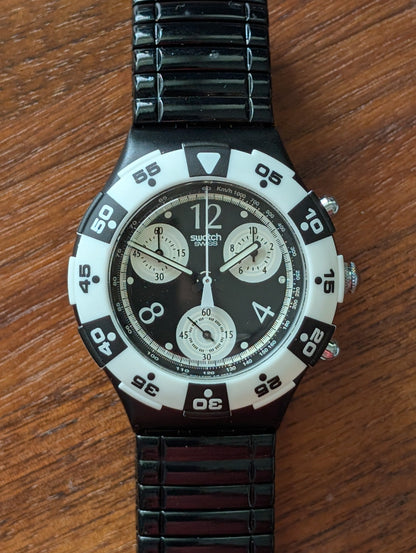 Swatch Aqua Chrono "Black Jack" SEB100 (Used)