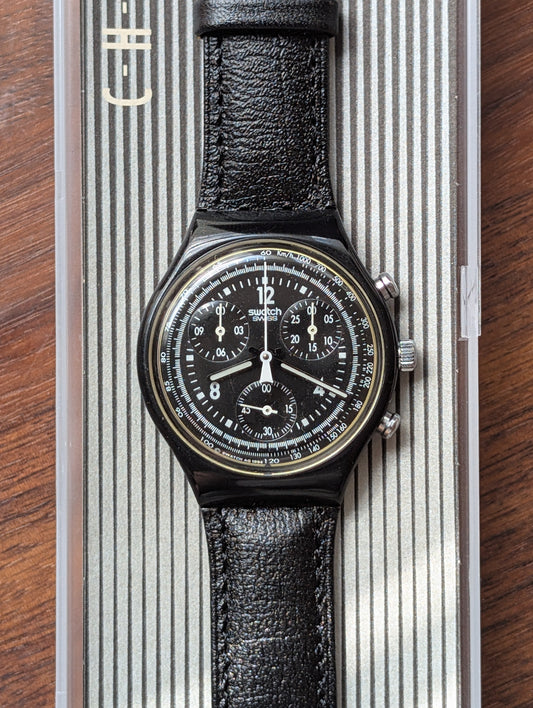 Swatch "Pure Black" SCB114 (NOS)
