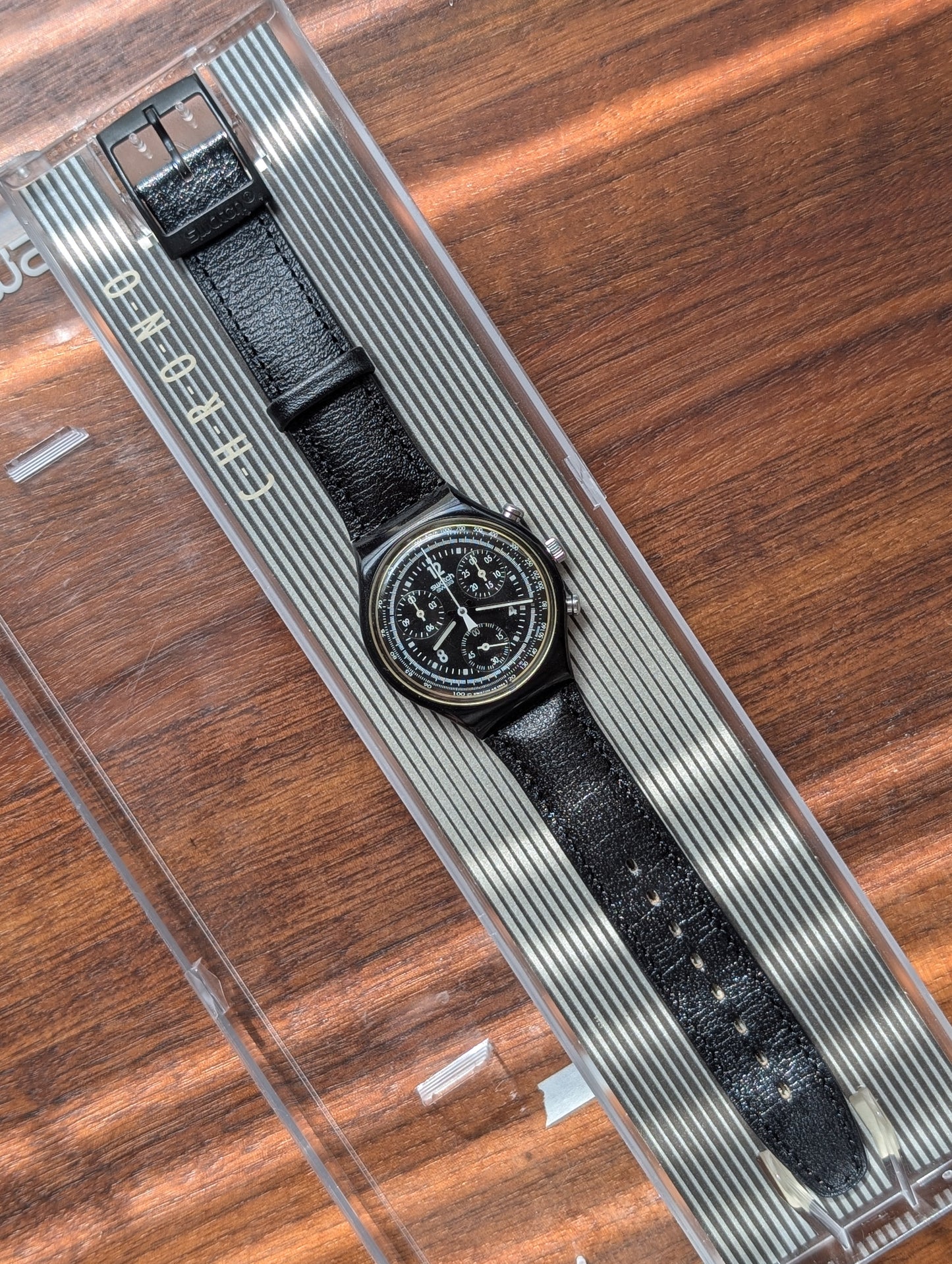 Swatch "Pure Black" SCB114 (NOS)