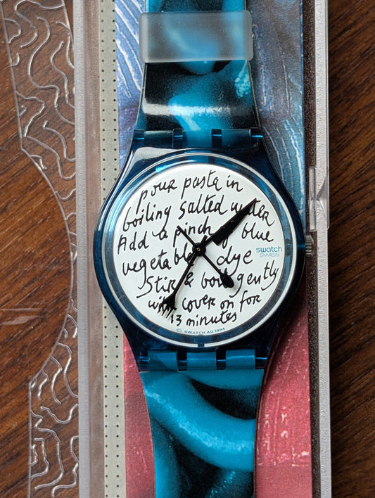 Swatch "Blue Pasta" GG138 (NOS)
