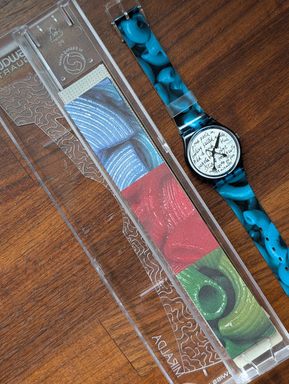 Swatch "Blue Pasta" GG138 (NOS)