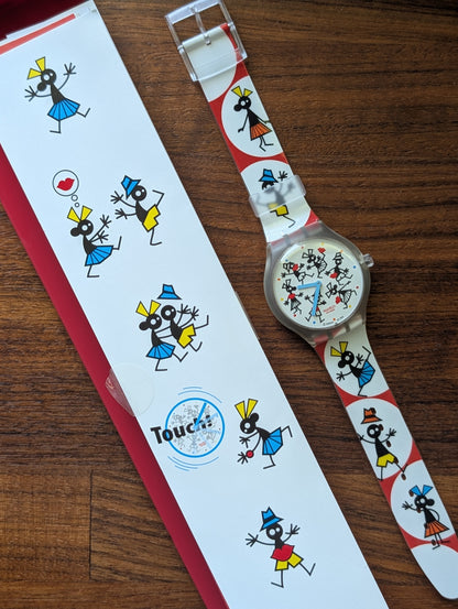 Swatch The Club "Time for a Kiss" STGK104 (NOS)